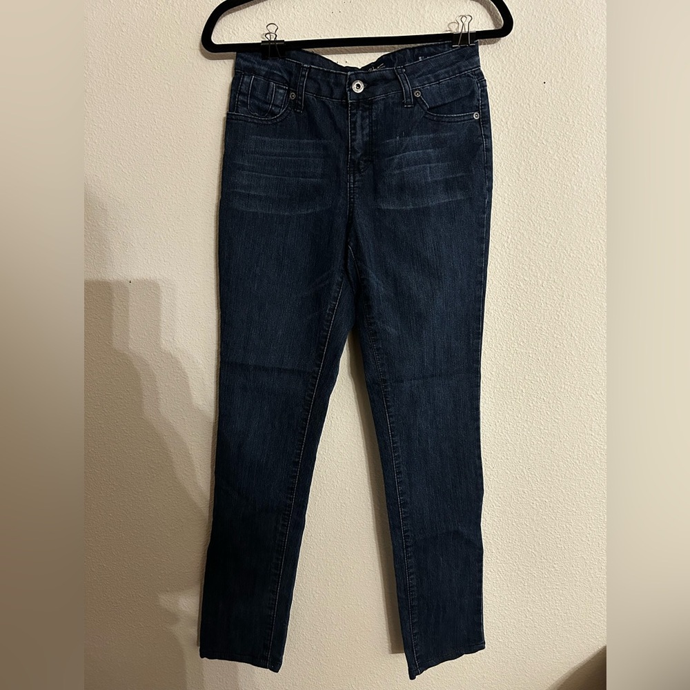 Salt Works NYC Size 4 Mid Rise Skinny Jeans Dark Wash